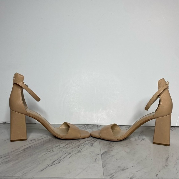 Vince Camuto Winderly Tan Leather Heeled Sandal 8.5 M - Picture 5 of 15